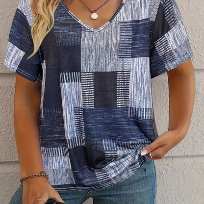 Danuta – Plus Size Top Patchworkowy