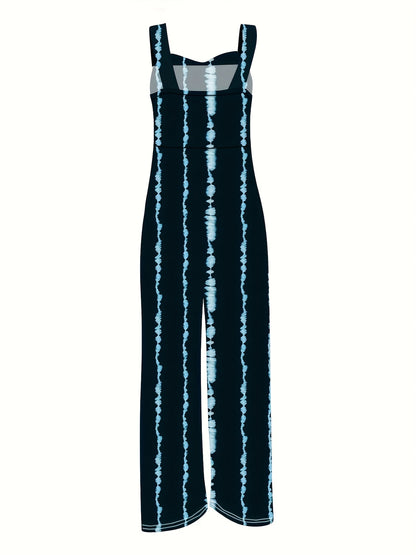 Patrycja - Kombinezon Tie-Dye Pasiasty