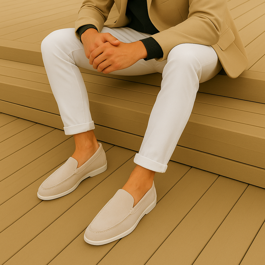 Eleganckie mokasyny zamszowe