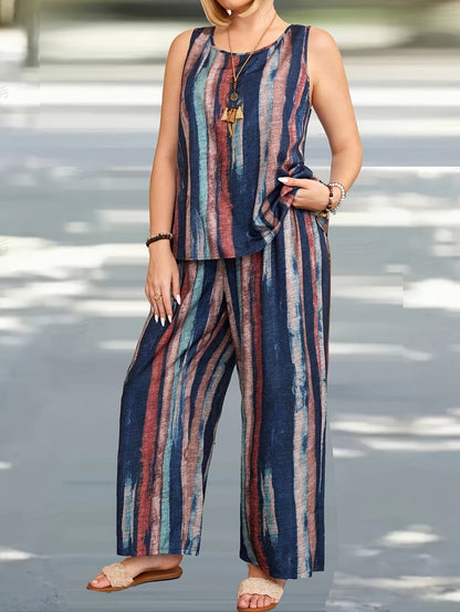 Klaudia - Elegancki Bezrękawnikowy Garnitur