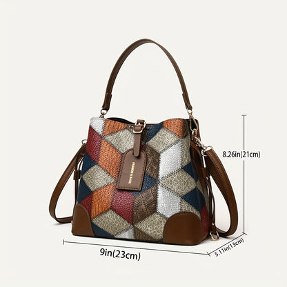 Renata - Torba Wiaderko Patchwork