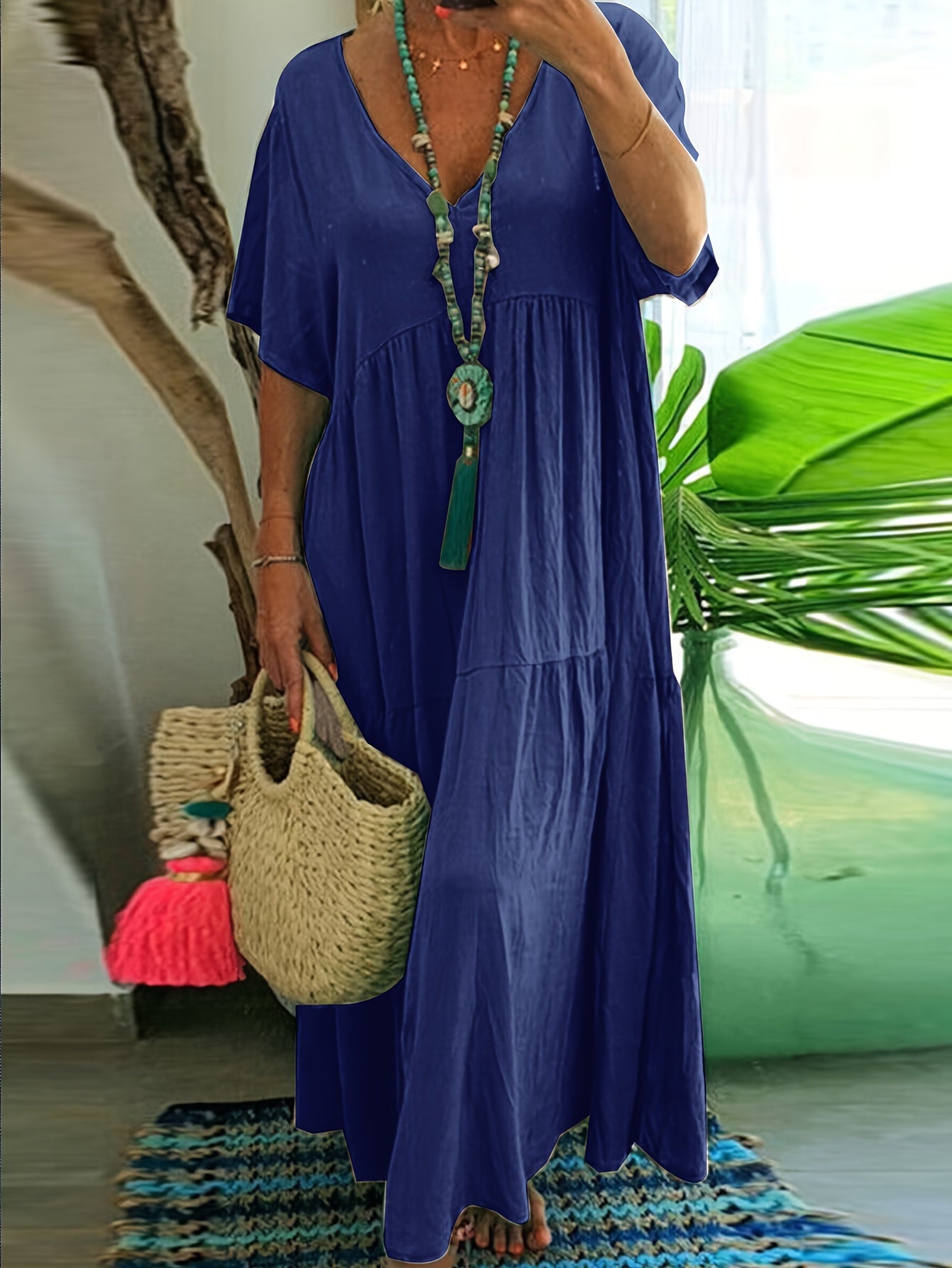 Rozkloszowana tunika plus size - Jolanta