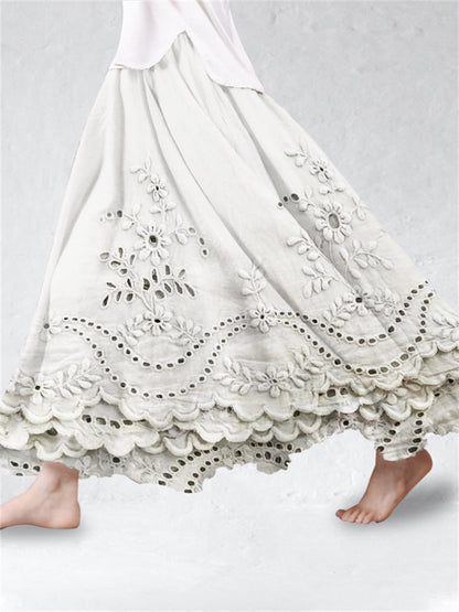 WALTERA – boho spódnica maxi z nadrukiem