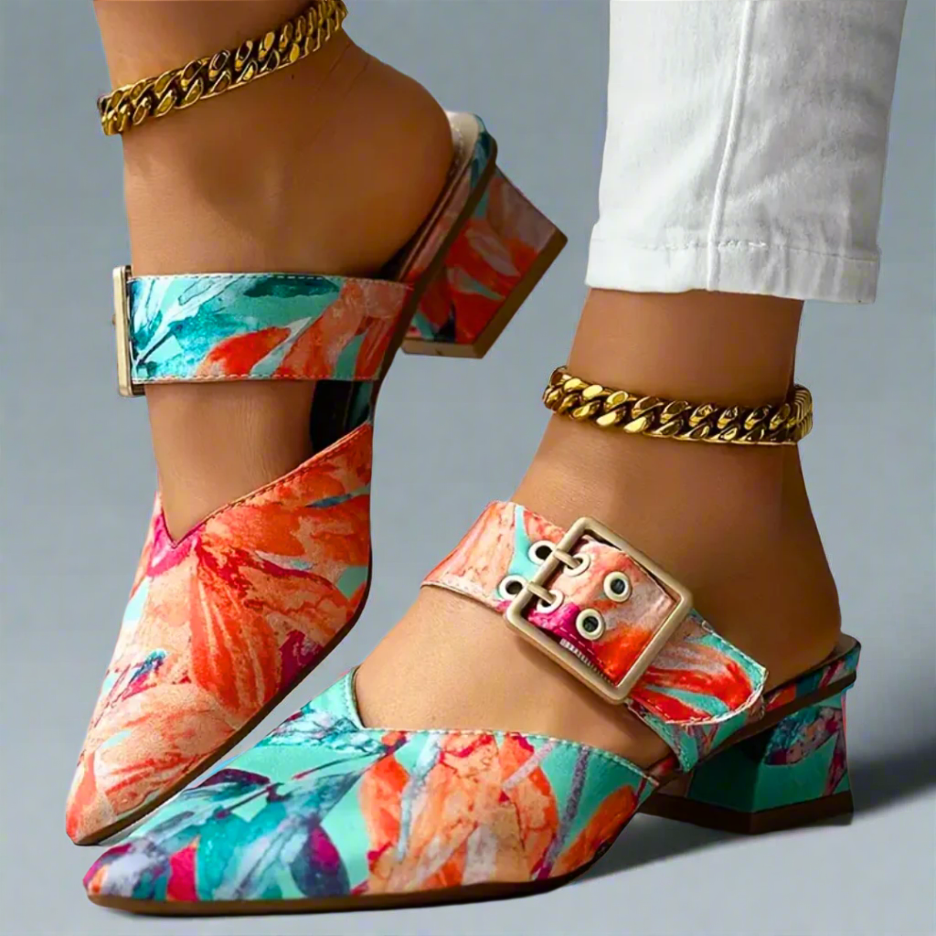 Leandra | Kolorowe sandały zapewniające wygodę na co dzień