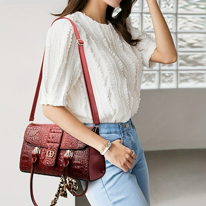 Matylda - Torebka Krokodylowa Magnetyczna