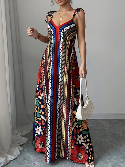 Helena – Sukienka Maxi Z Detalem Na Sznurku