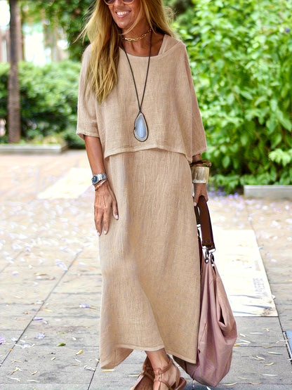 Marlena - Zestaw Letni z Sukienką Bez Rękawów