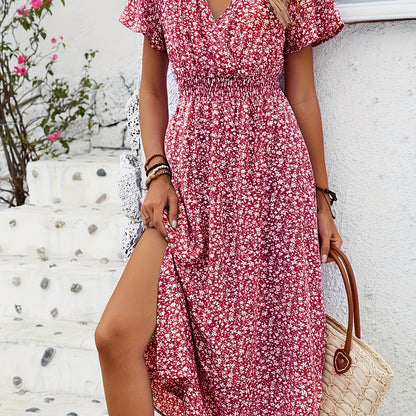 Sara / Kwiatowa Sukienka Maxi