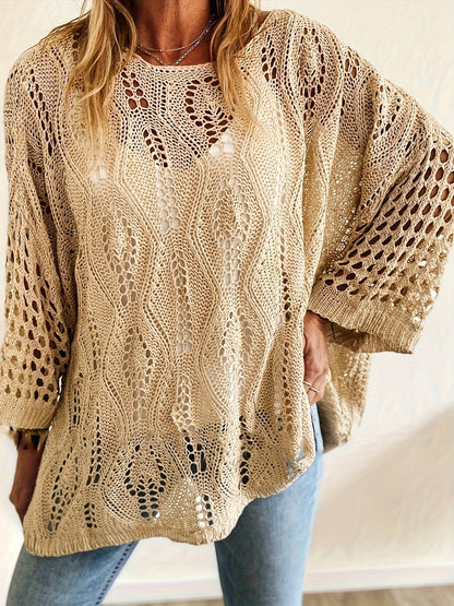 Klaudia – Ażurowy Top Plus Size