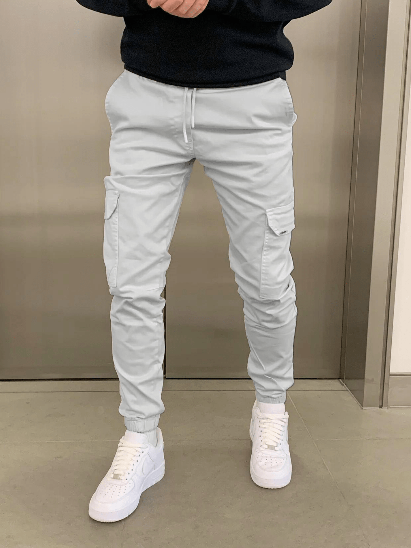 Bartosz / Luźne spodnie cargo jogger