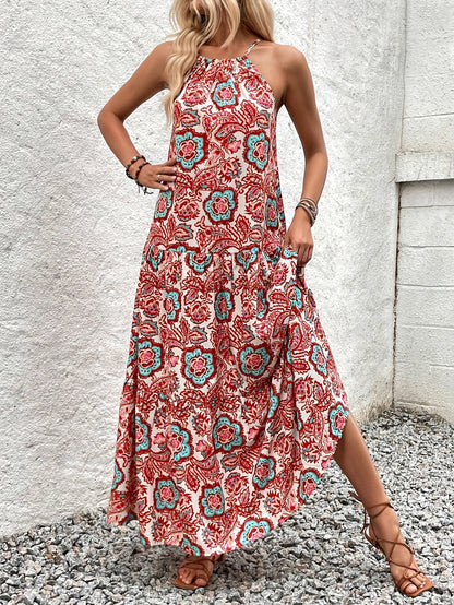 Natalia – Sukienka Halter Z Falbanką