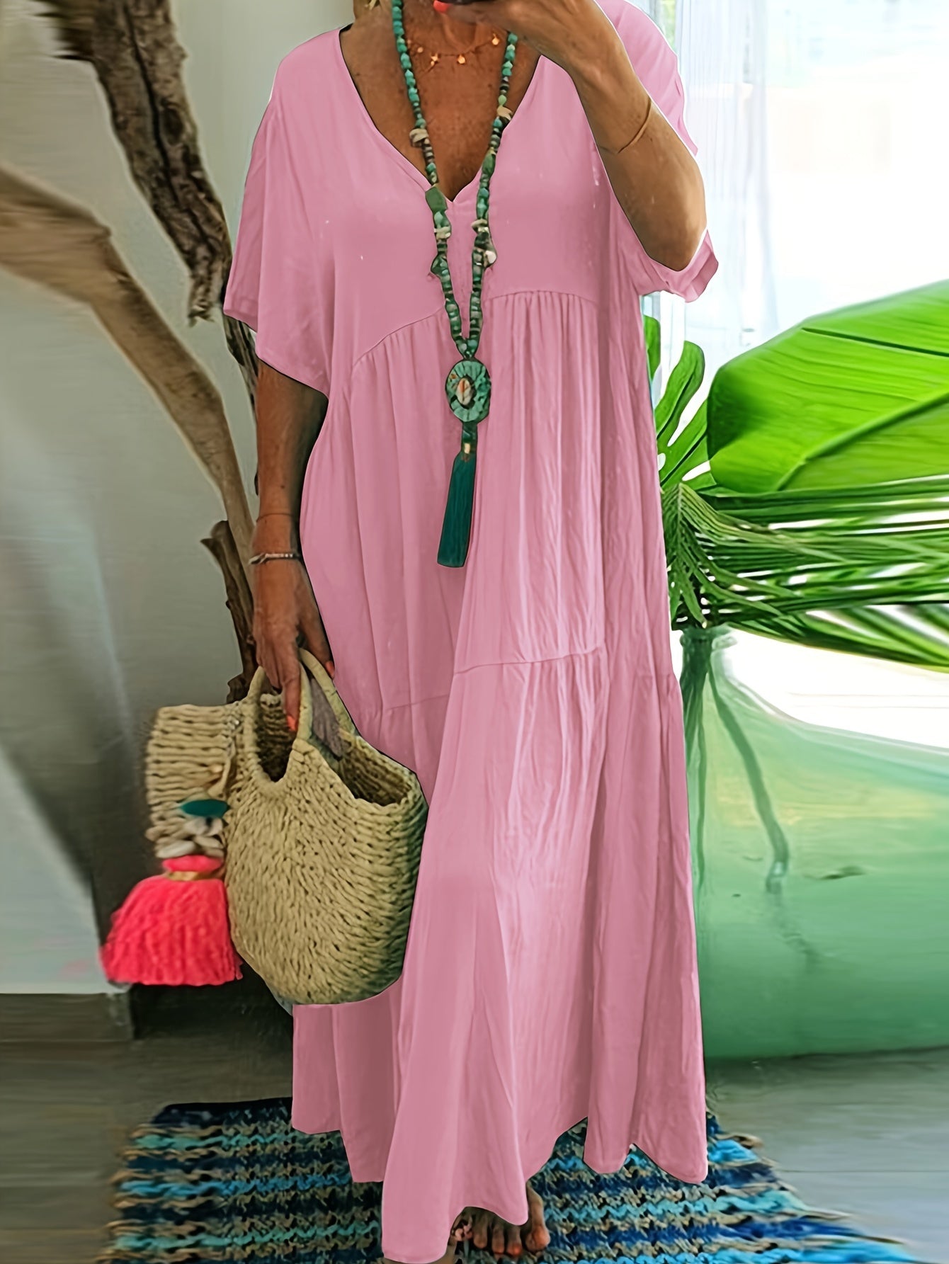 Rozkloszowana tunika plus size - Jolanta