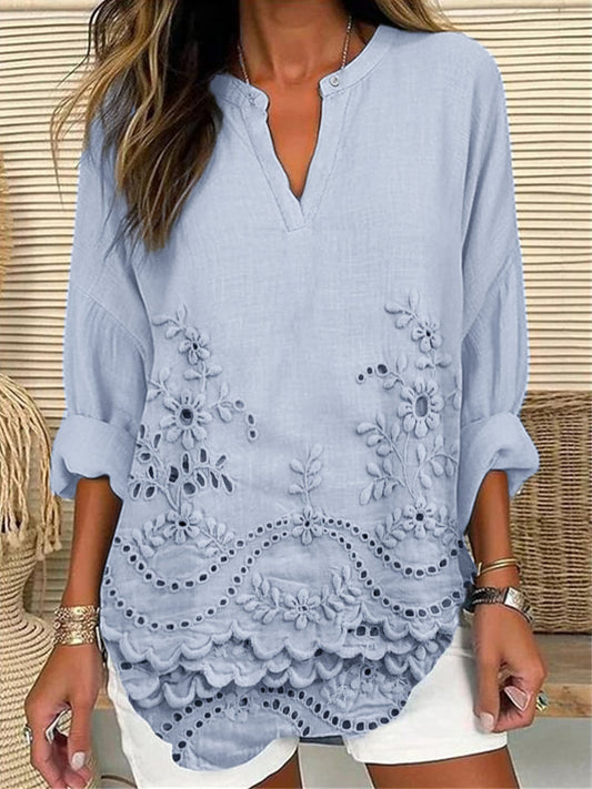 Amelia - Stylowy top z nadrukiem