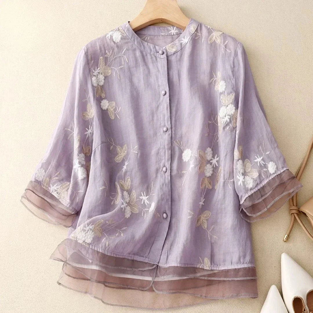 Lniana bluzka Laurienne