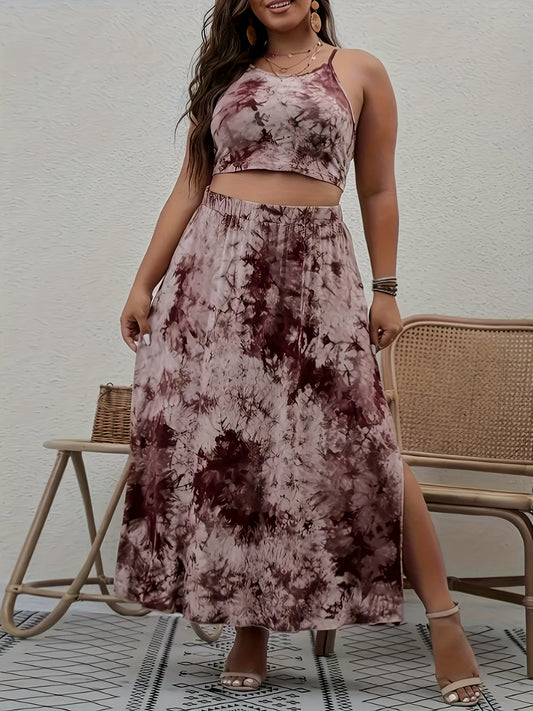 Agata - Wakacyjny Komplet Spódniczki Plus Size
