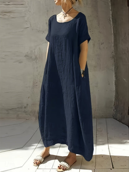 Jolanta – Niebieska Sukienka Maxi