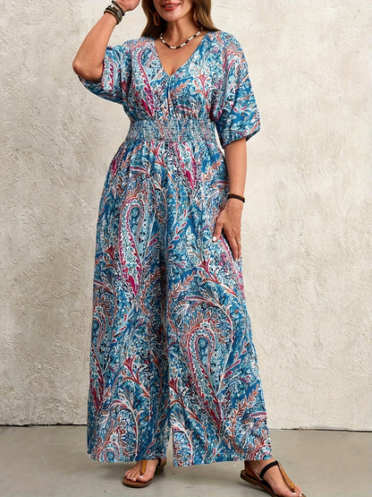 Barbara - Kombinezon Boho z Wiązaniem