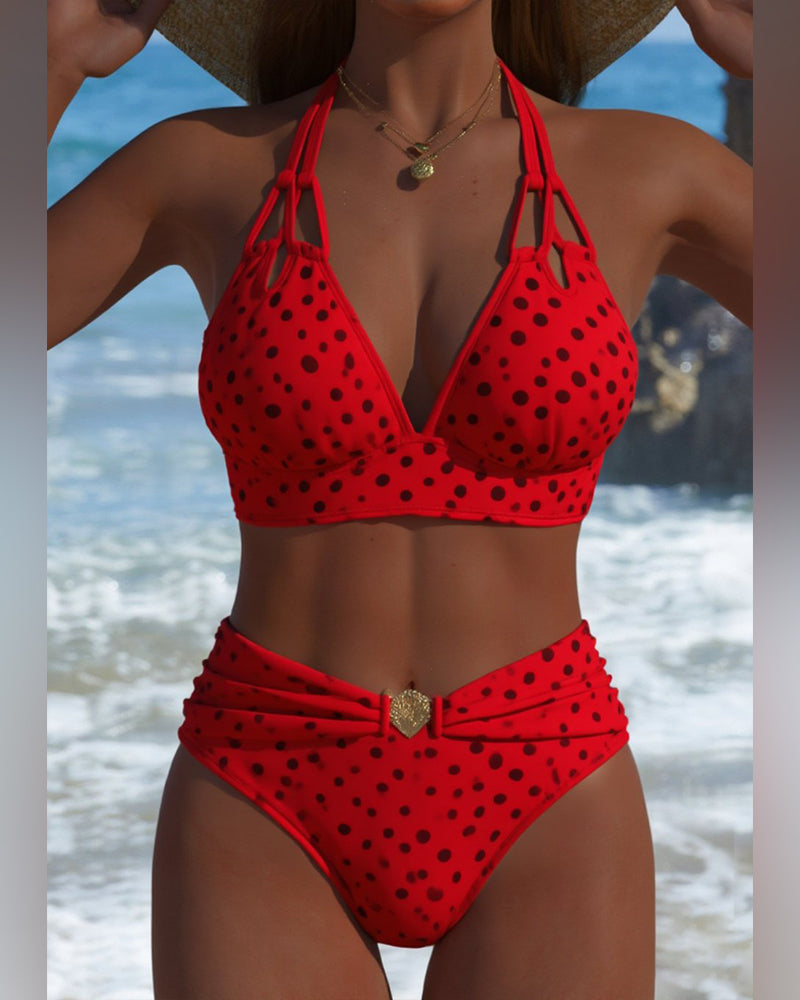 Seksowne bikini w stylu tweedowym