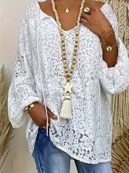 Patrycja – Sweter Z Koronką Plus Size