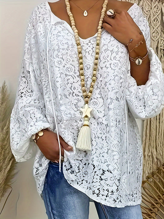 Patrycja – Sweter Z Koronką Plus Size