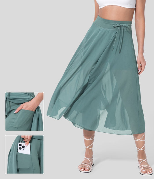 Spódnica midi 2 w 1 Livia