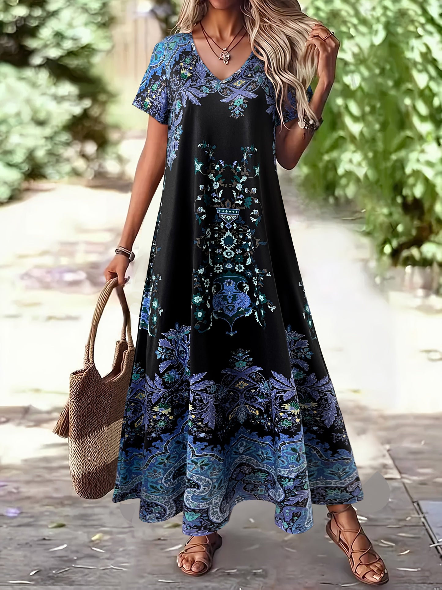 Antonina – Sukienka Maxi W Stylu Boho