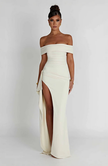 Zofia Sculptée deLuxe długa sukienka maxi