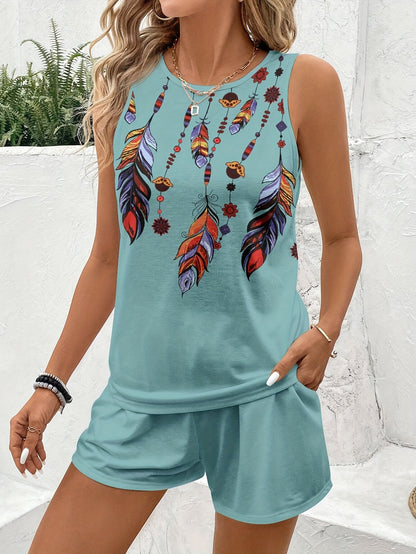 Laura – Letni Komplet Kamizelka + Szorty