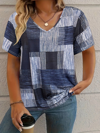 Danuta – Plus Size Top Patchworkowy