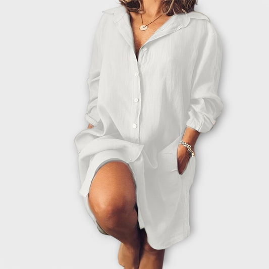 Lniana bluzka na co dzień