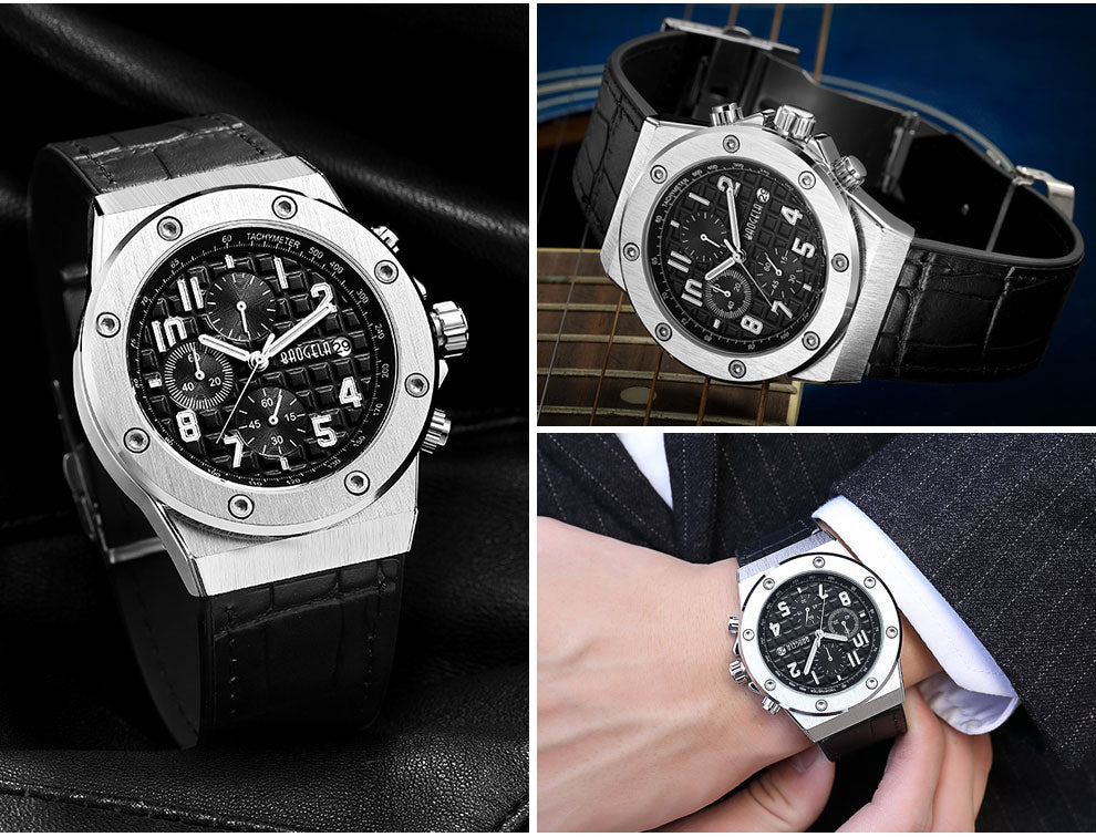Casualowy zegarek chronograficzny dla mężczyzn – model Marek