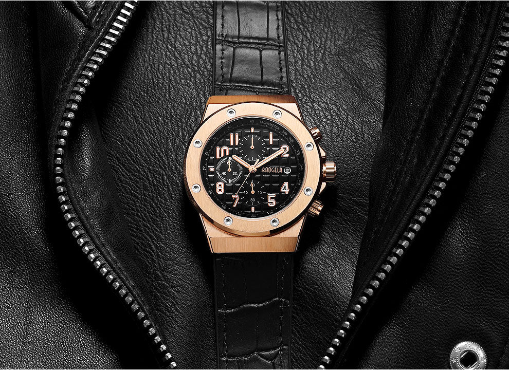 Casualowy zegarek chronograficzny dla mężczyzn – model Marek