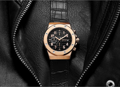Casualowy zegarek chronograficzny dla mężczyzn – model Marek
