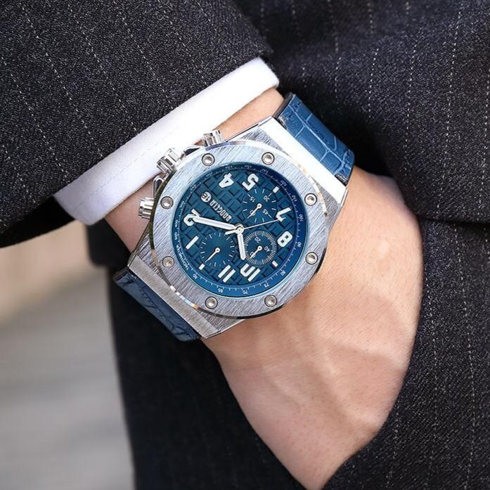 Casualowy zegarek chronograficzny dla mężczyzn – model Marek