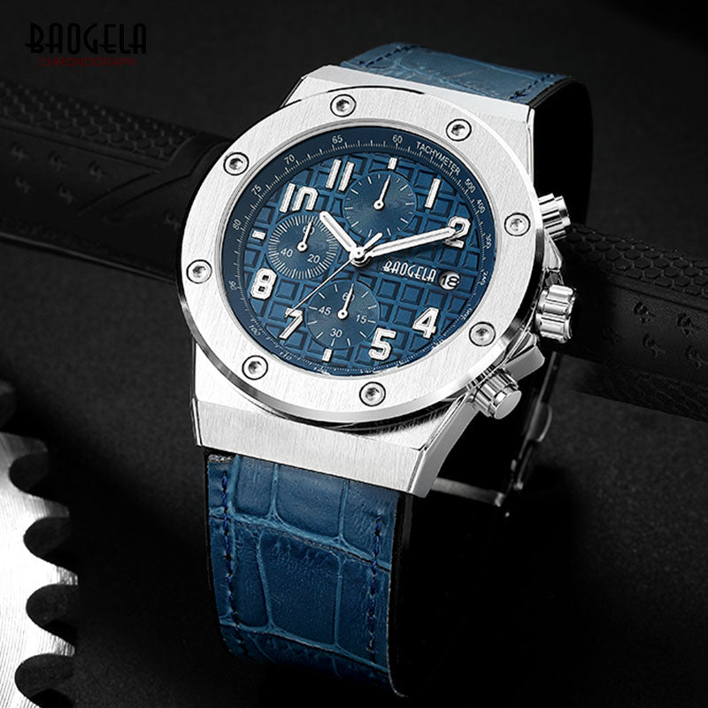 Casualowy zegarek chronograficzny dla mężczyzn – model Marek