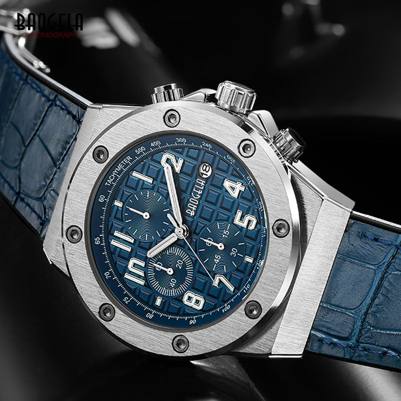 Casualowy zegarek chronograficzny dla mężczyzn – model Marek
