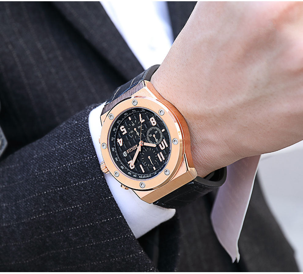 Casualowy zegarek chronograficzny dla mężczyzn – model Marek