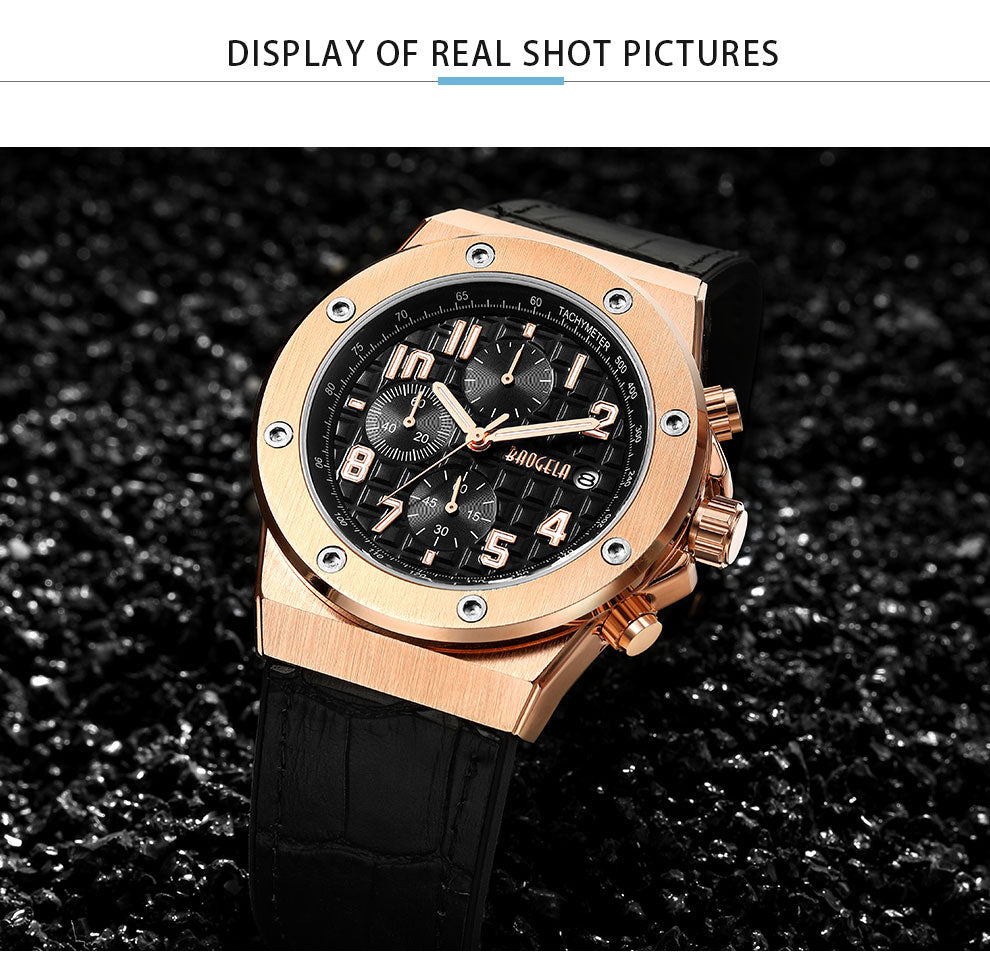 Casualowy zegarek chronograficzny dla mężczyzn – model Marek