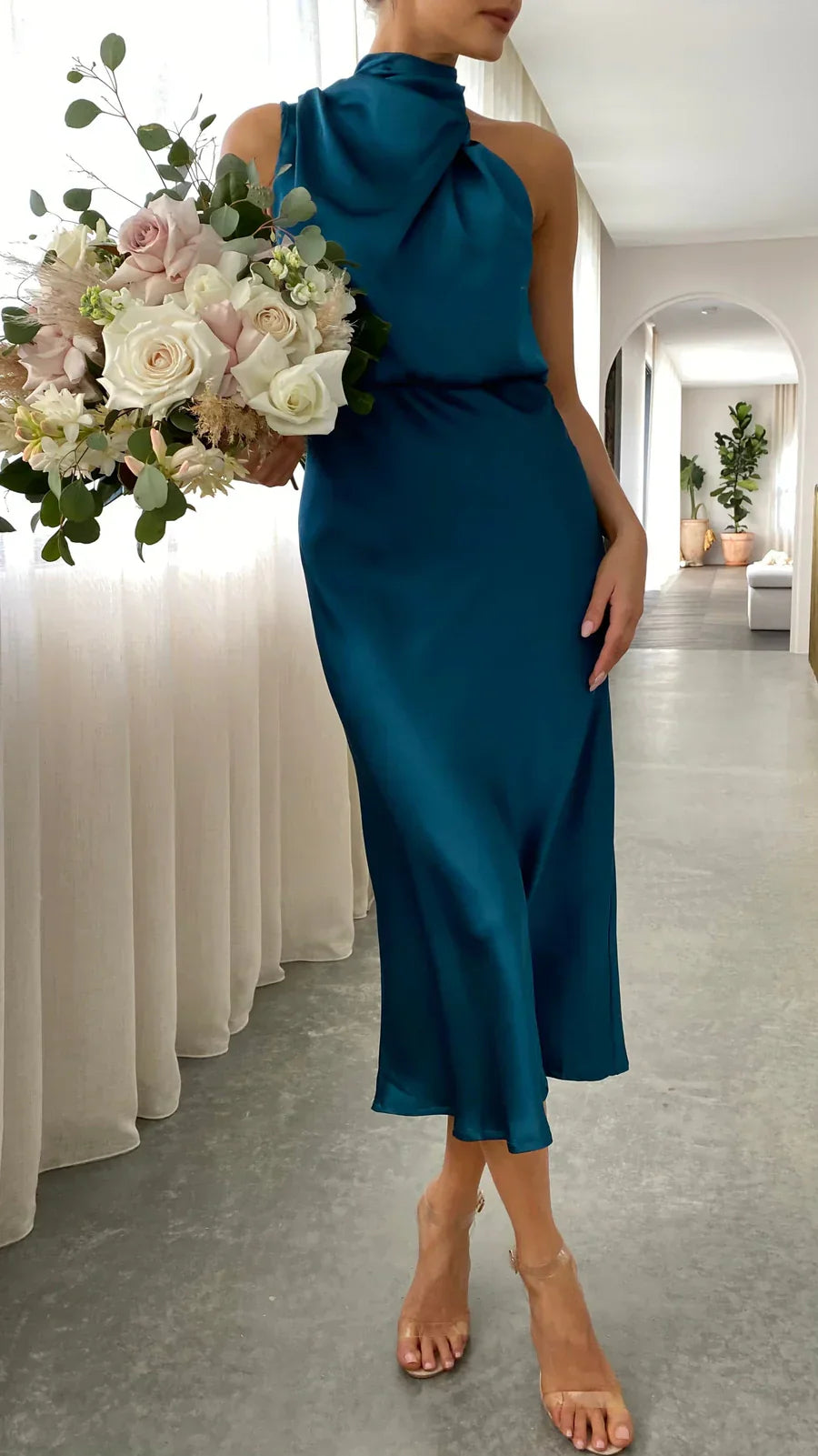 Sukienka midi Amara Satin Couture
