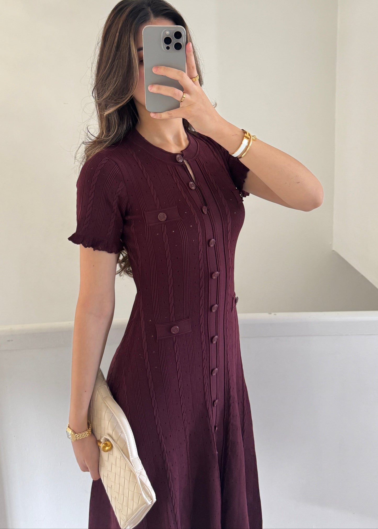 Angelika | Sukienka Tweed