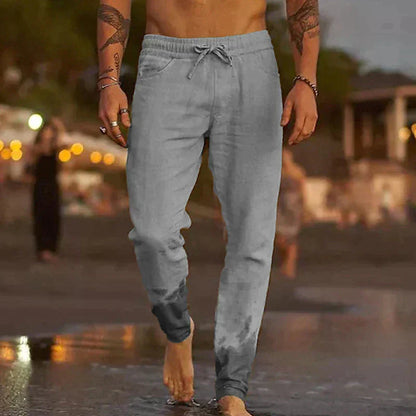 Andrzej Lniane Spodnie Plażowe