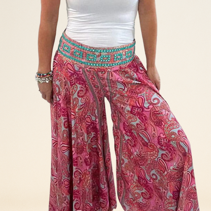 Kelly – Kolorowe spodnie palazzo