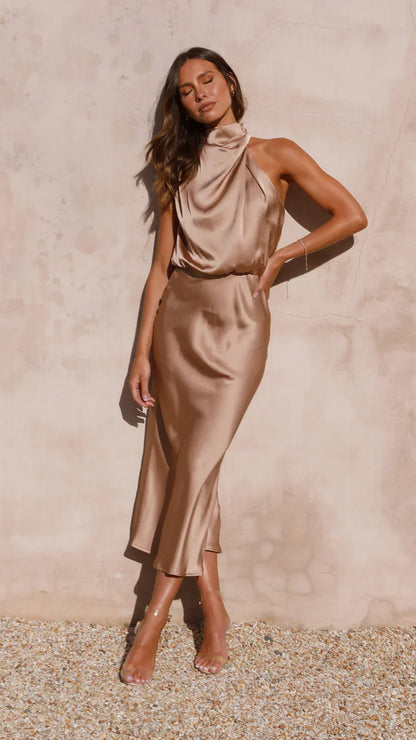 Sukienka midi Amara Satin Couture