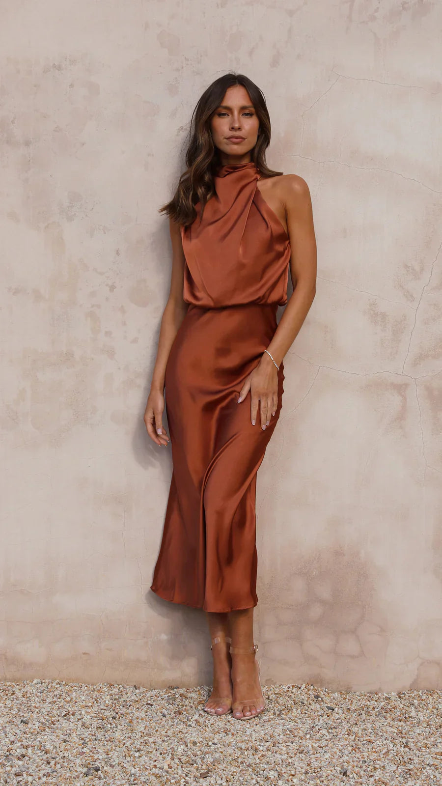 Sukienka midi Amara Satin Couture