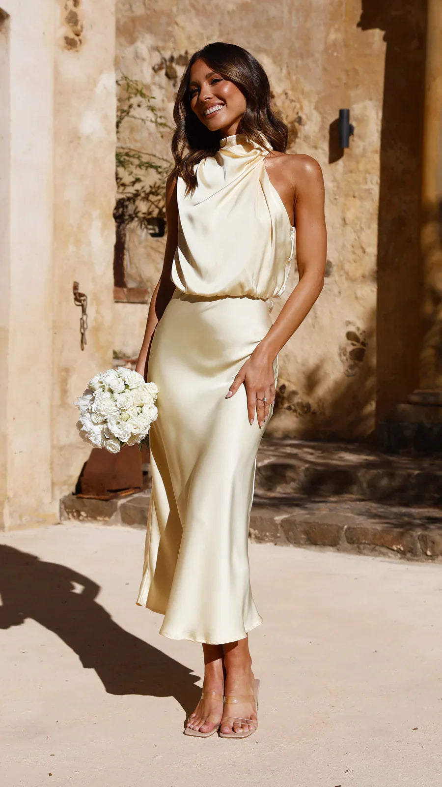 Sukienka midi Amara Satin Couture