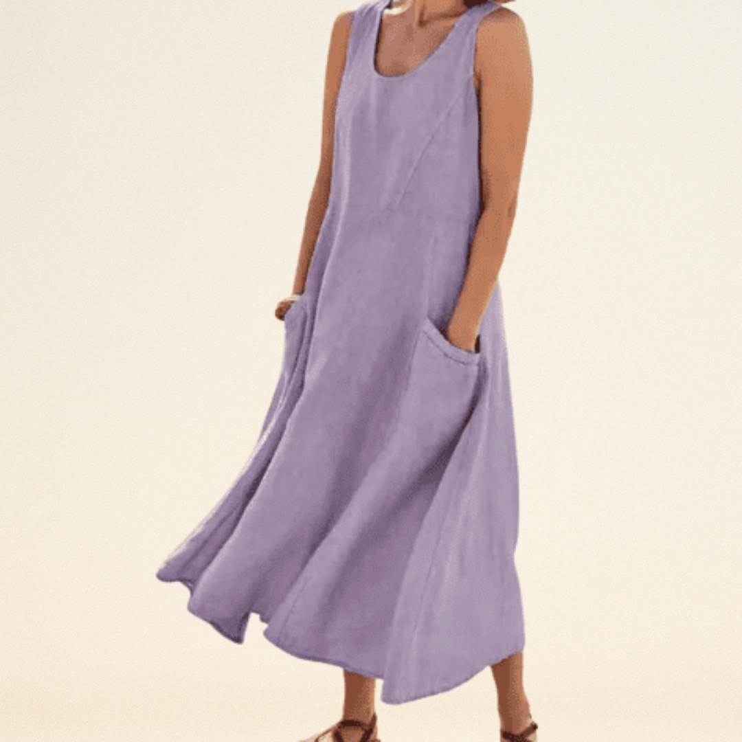 Lulu - Elegancka sukienka z kieszeniami