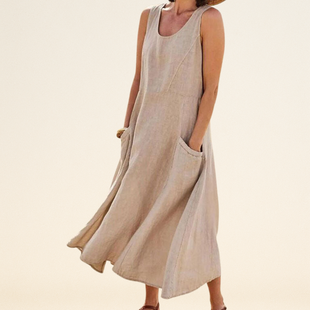 Lulu - Elegancka sukienka z kieszeniami