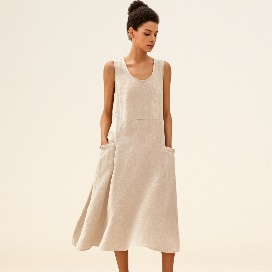 Lulu - Elegancka sukienka z kieszeniami