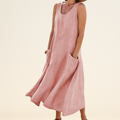 Lulu - Elegancka sukienka z kieszeniami