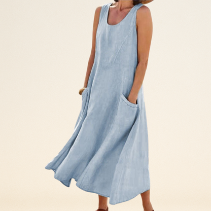 Lulu - Elegancka sukienka z kieszeniami